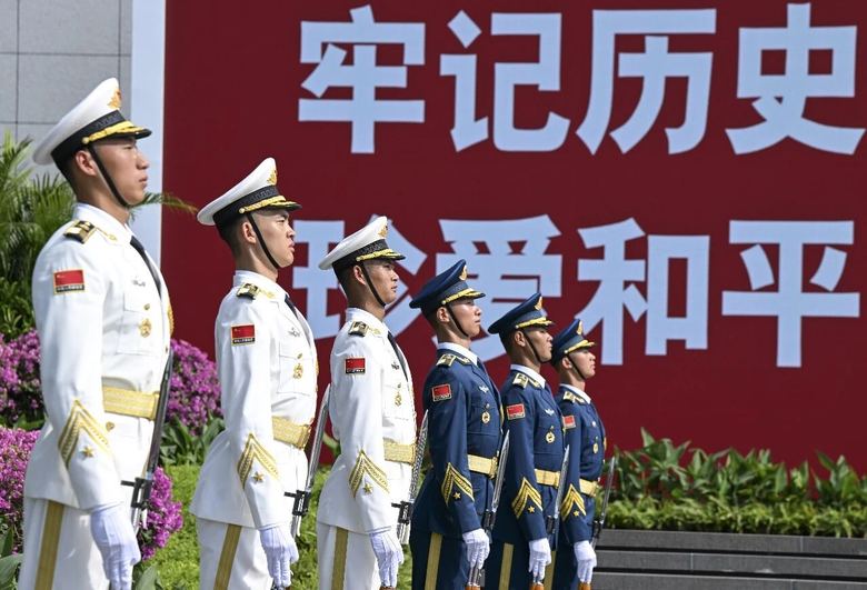 纪念全民族抗战爆发89周年仪式现场
